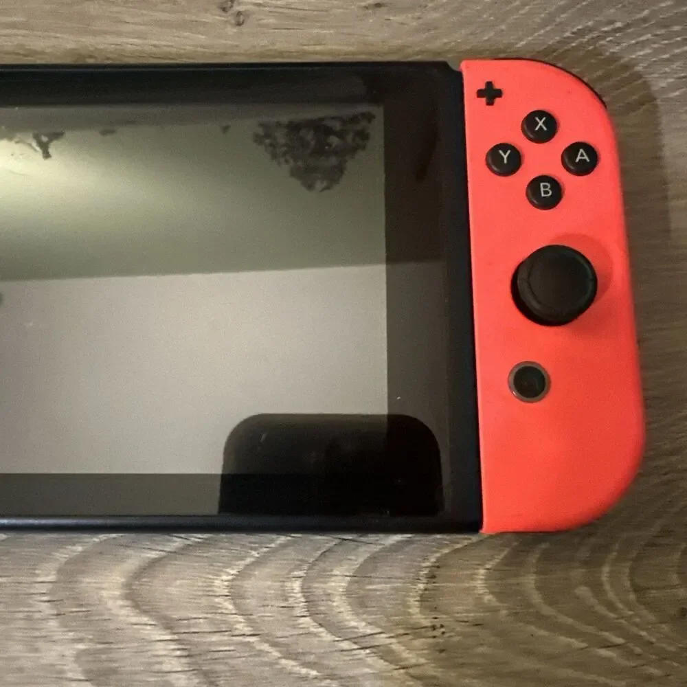 Nintendo Switch HAC-001(-01) 32GB Neon Red Blue Joy-Con Tested Working Reset